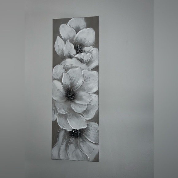 3 pc Grey & White Canvas - Picture 2 of 2